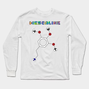 Mescaline Molecule Long Sleeve T-Shirt